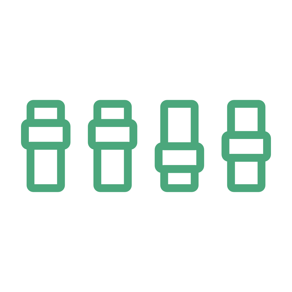 Simple outline illustration of a horizontal film strip with six circular holes on both the top and bottom edges, and a blank rectangular center.